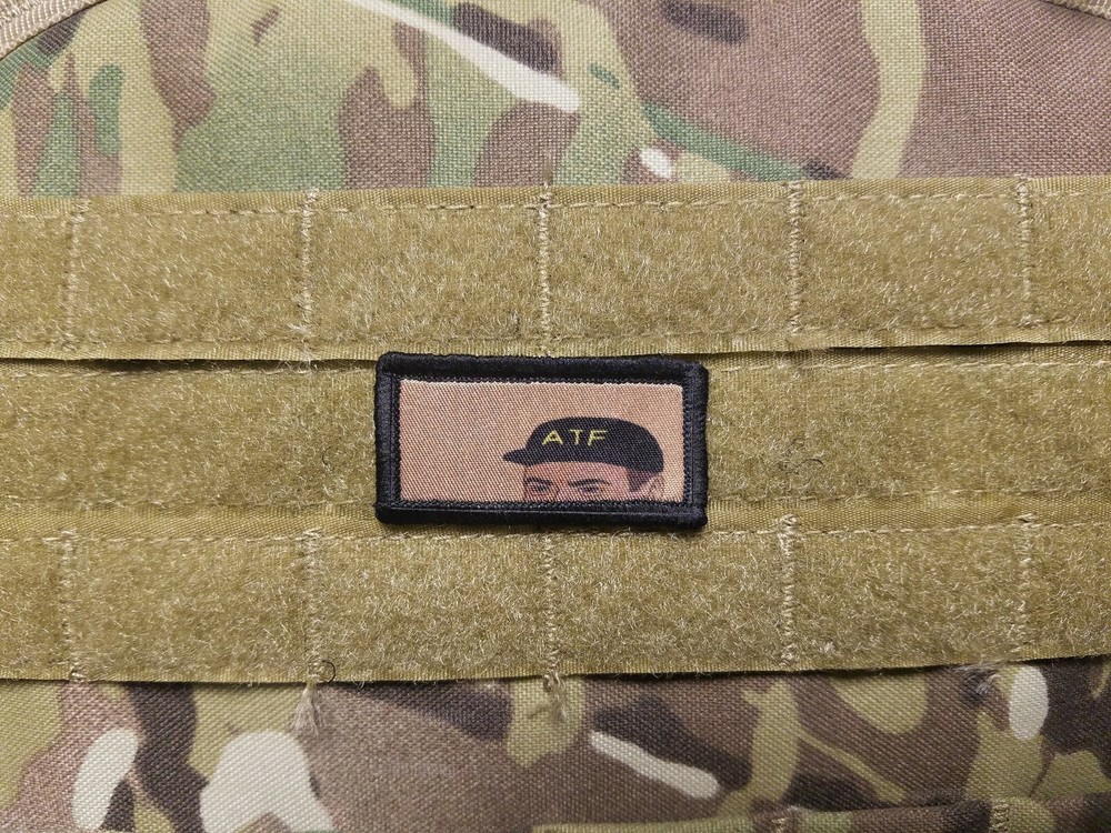 1x2" ATF Agent Mini Military Micro Nano Hook Gun Patch