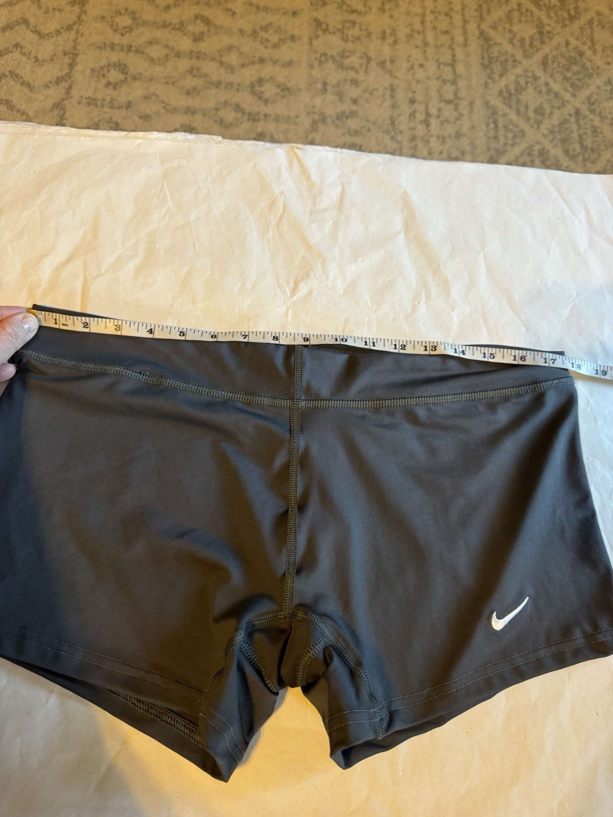 NIKE Womens DRI-FIT Athletic Volleyball Cheer Shorts Black Anthracite Sz XL NWT