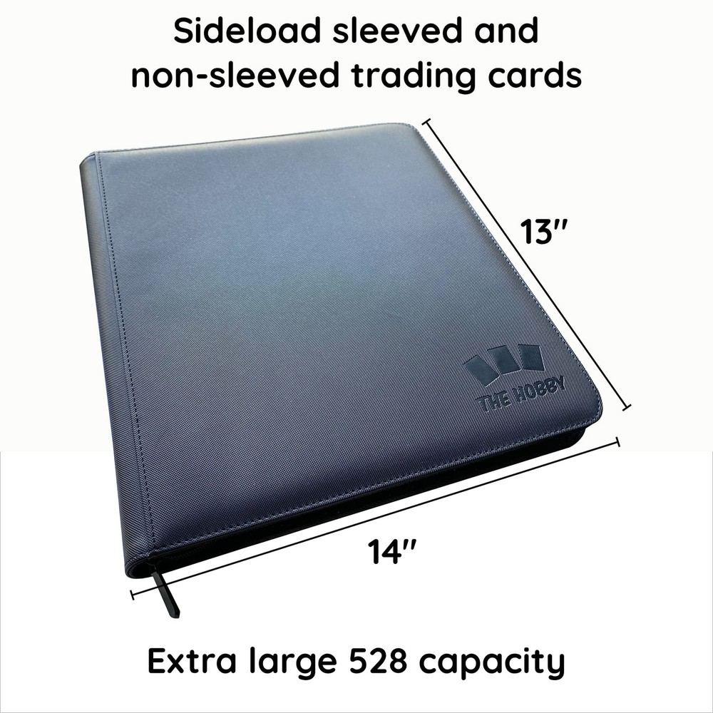 Zippered Binder | Sideload 528 Cards | 4x3 Layout for Master Sets/Play Sets |...