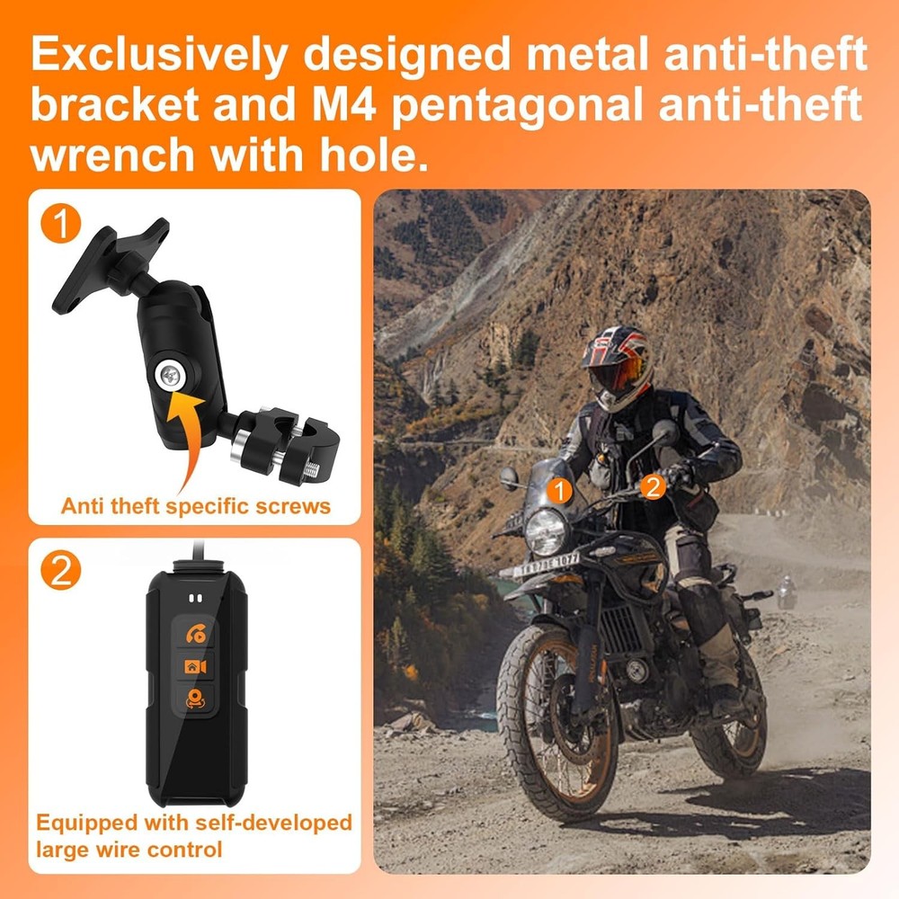 Motorcycle Carplay6.25" Touchscreen - Wireless Wired GPS Waterproof Android Auto