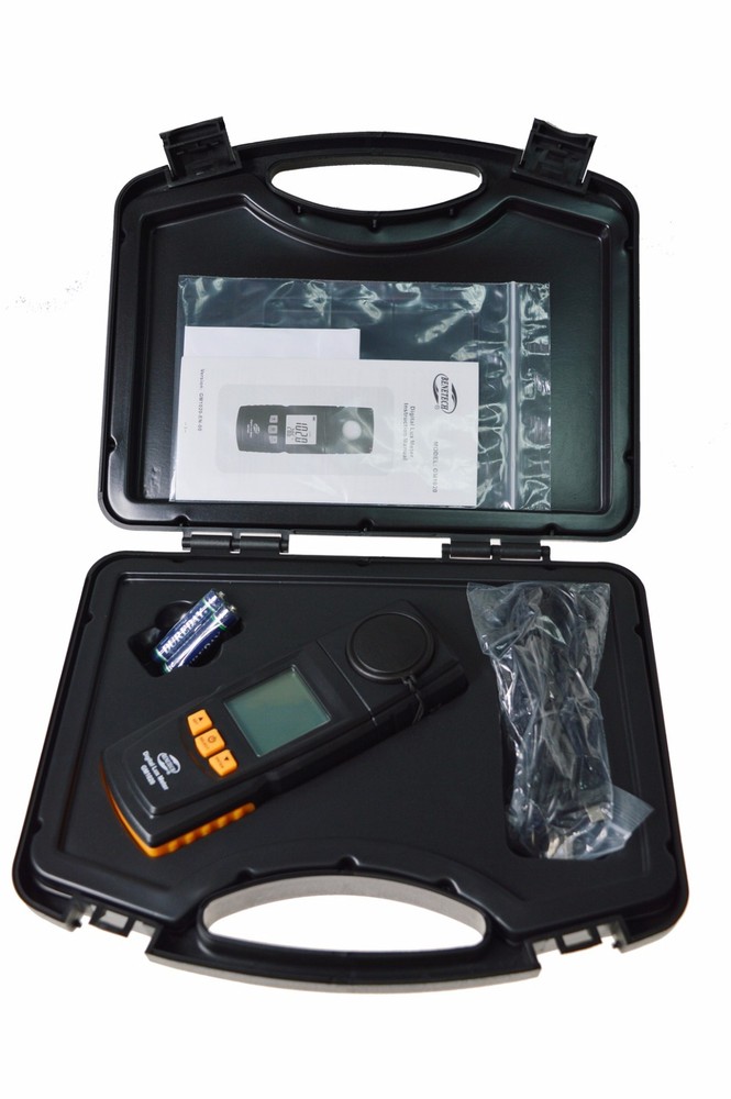 Handheld Temperature Light Lux Meter Luminometer 2in1 Rotated Sensor Datalog USB