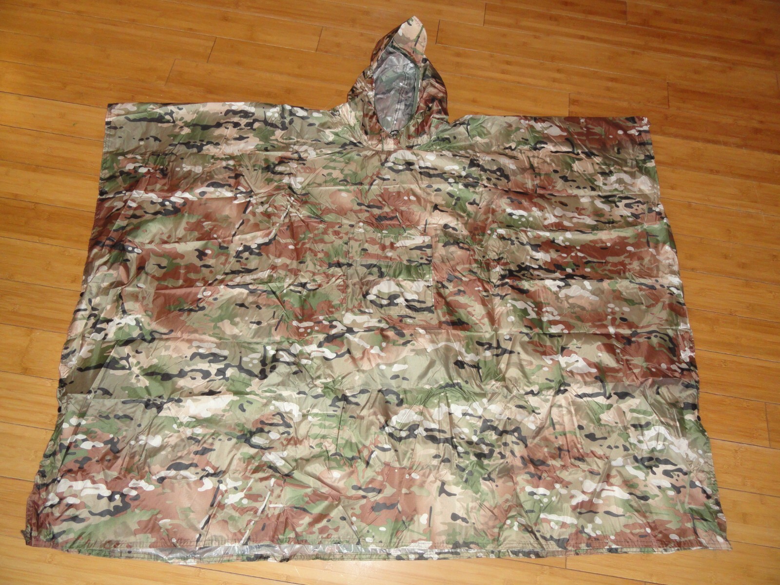 NEW WATERPROOF OCP SCORPION MILITARY PONCHO WET WEATHER SHELTER HALF