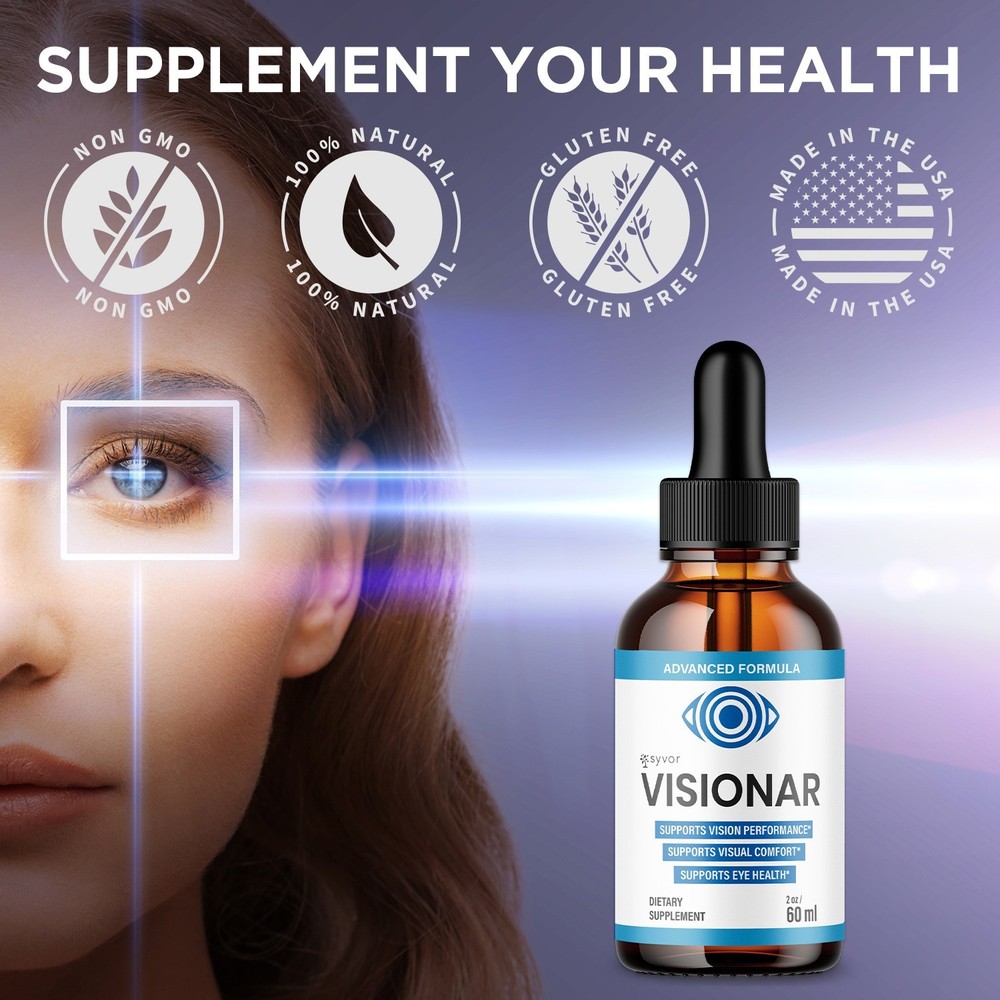 (1 Pack) Visionar Drops Enhance Vision, Support Healthy Eye Function 30 Servings