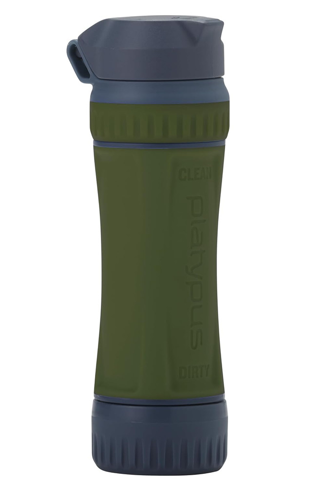 Platypus Quickdraw Ultralight Backpacking Water Filter, Green