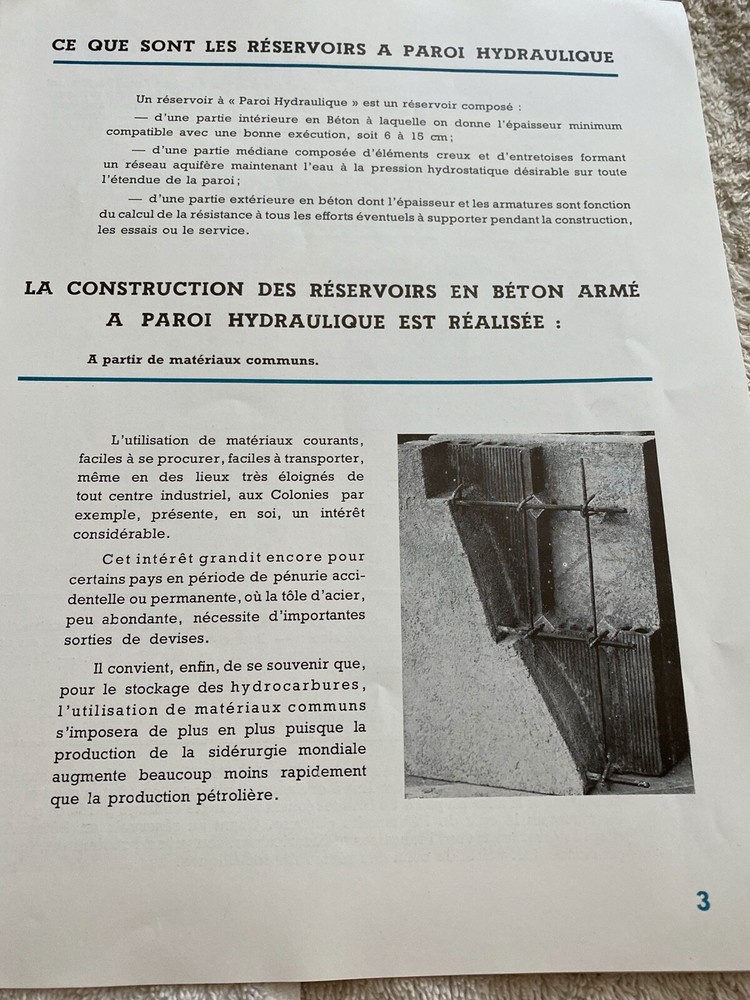 La Paroi Hydraulique 1947