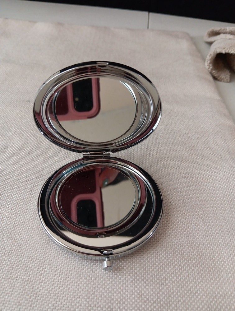 Monogrammed Compact Purse Mirror