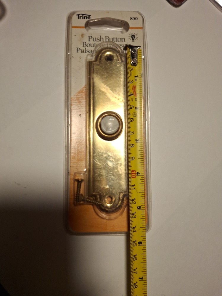 Doorbell Button Lighted Brass