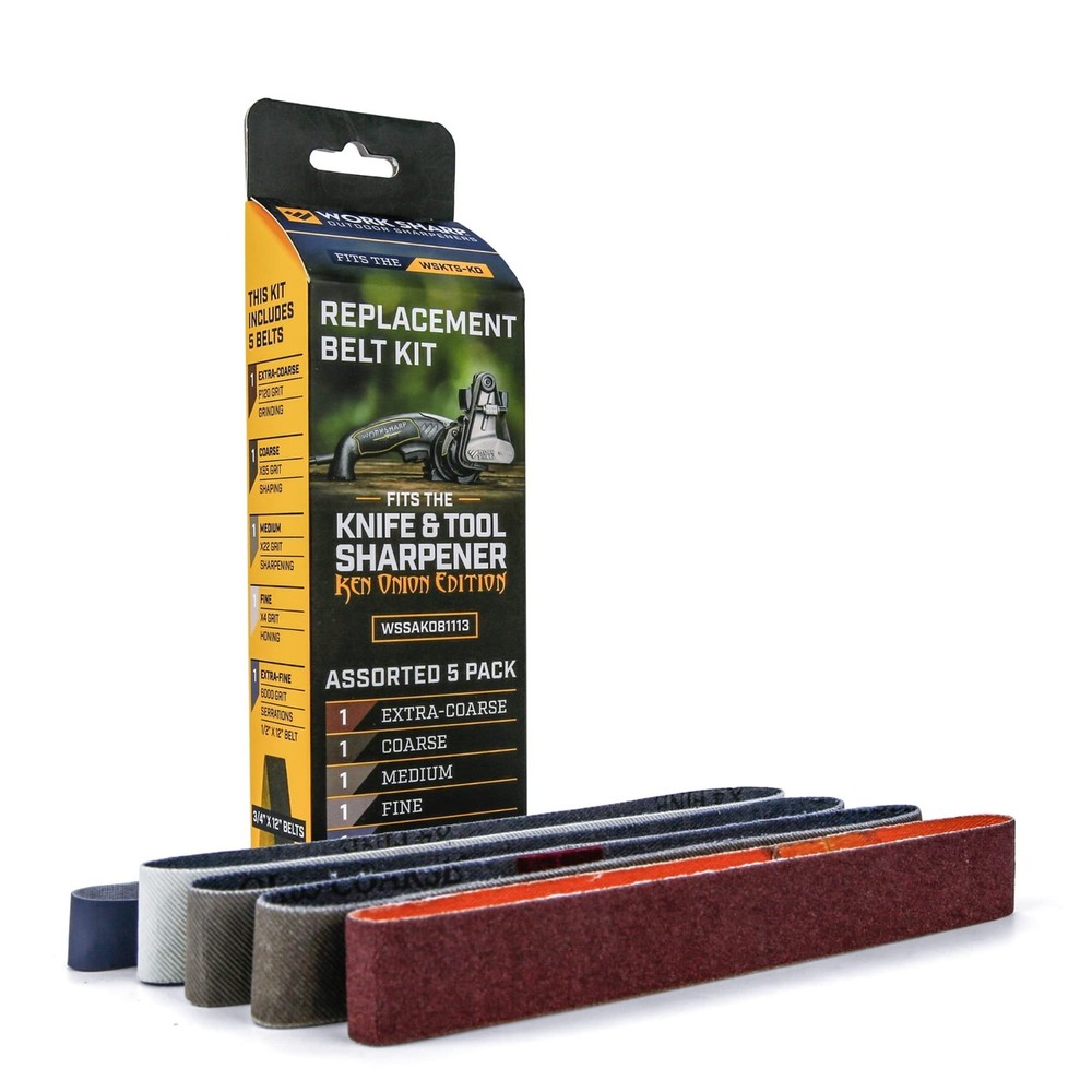 Assorted Belt Kit Replacement for Work Sharp Knife Sharpener - Ken Onion Edition