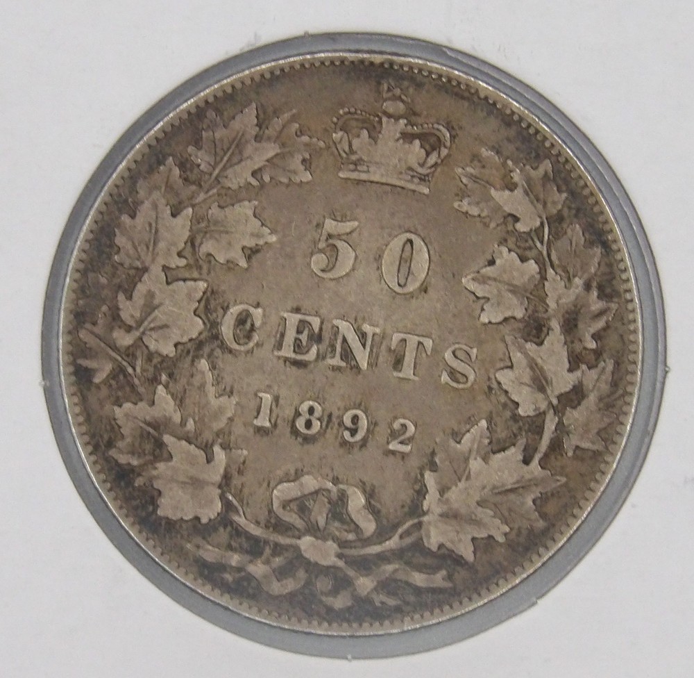 Canada 1892 VF 50 Cents