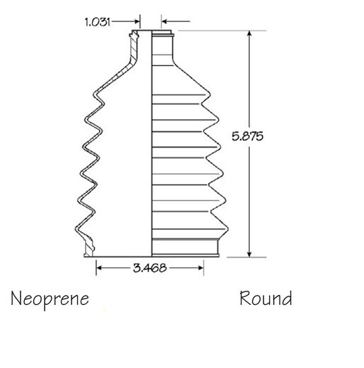 Front Outer CV Boot Repair Kit for Dodge Durango 1998-2003 (see chart)