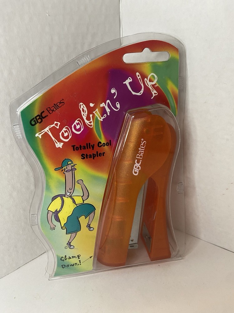 GBC Tooling Up Totally Cool Orange Stapler