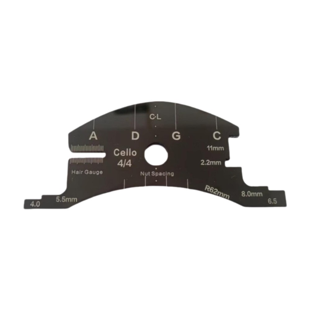 4/4 Cello Bridge Repair Template Reference Tool Acrylic Compact Musical