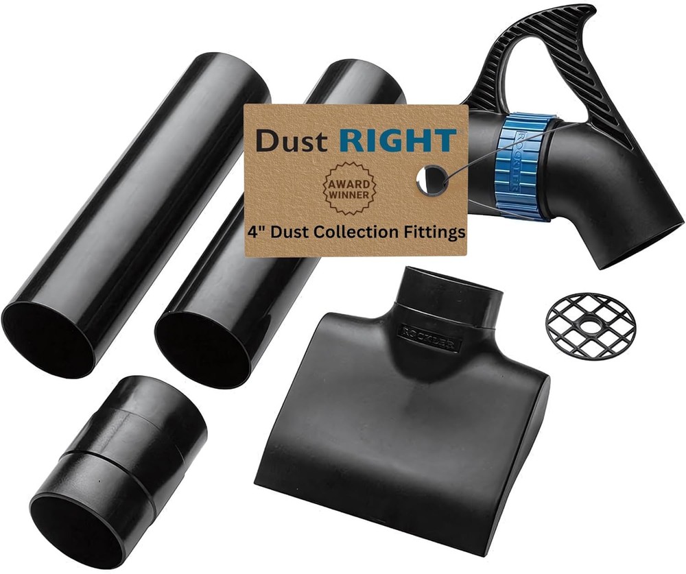 4'' Quick Change Floor Sweep – Dust Collector Accessories Kit Includes Quick...