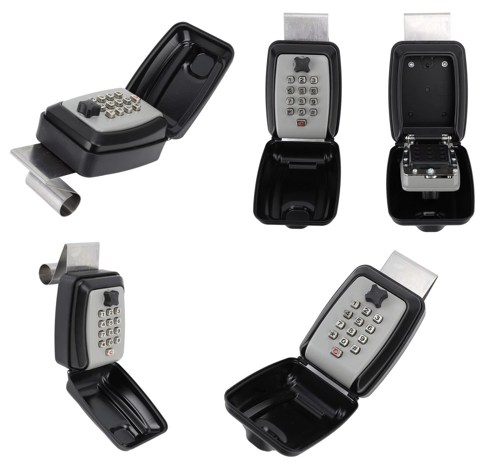 Key Lock Box with Combination Lock 12-Digits Password Code Large Capacity Wal...