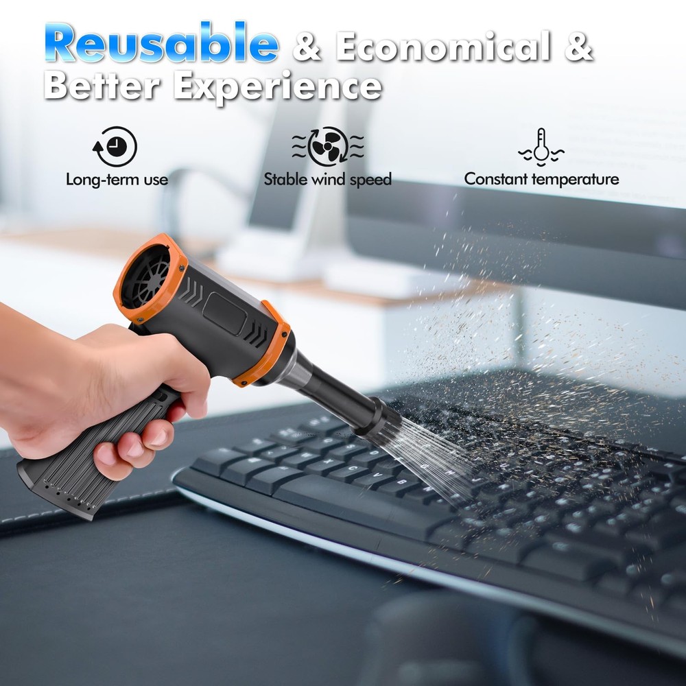 150000RPM Electric Air Duster: Continuously Variable Speed ​​Powerful Air Blo...
