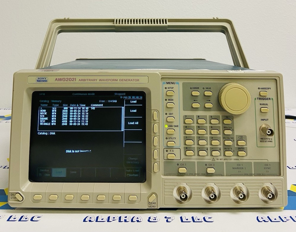 Sony Tektronix AWG2021 Arbitrary Waveform Generator
