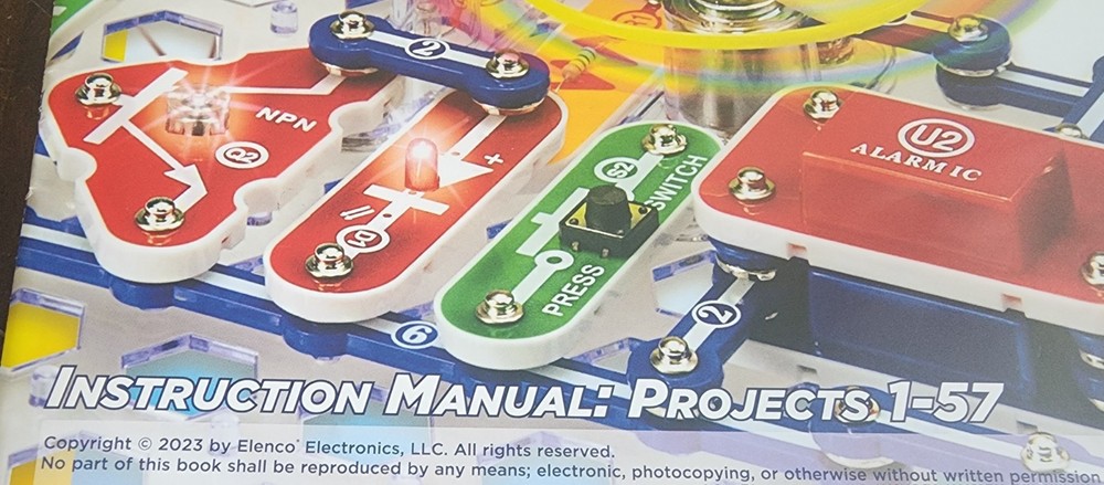 Snap Circuits Explorer Instruction Manual Only Projects 1-57