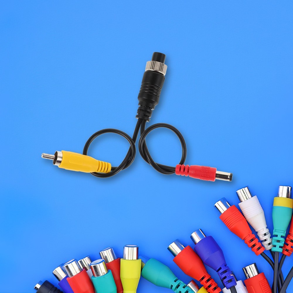 Video Cable Adapter Backup Camera Harness Can Rotation System Rack Cables