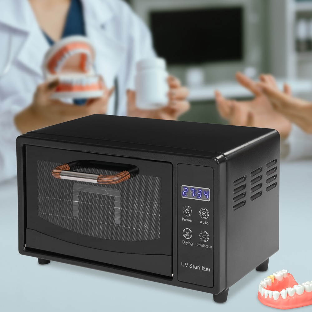 Professional Nail Tool Sterilizer & Drying Box with UV & Adjustable Shelves