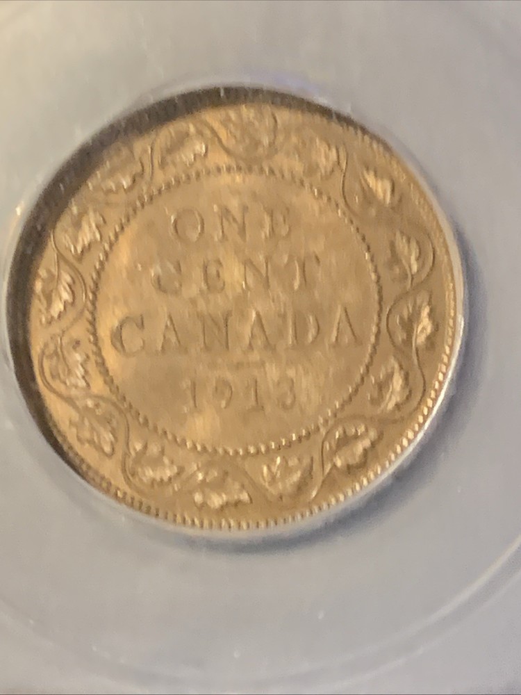 1913 CANADA LARGE CENT ~ ICG MS62BN