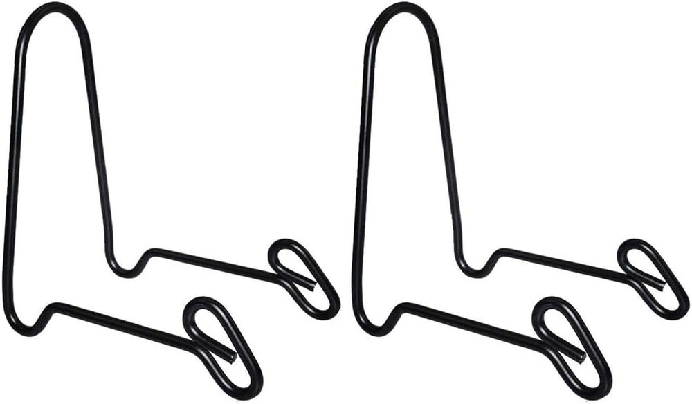 2 Pack Display Stand Easel Iron Bowl Stands for Display Medium Deep B