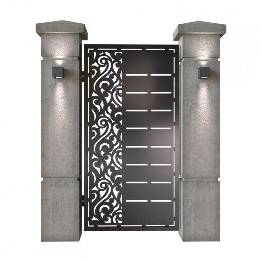 Gorgeous Custom Handcrafted Metal Entry Gate