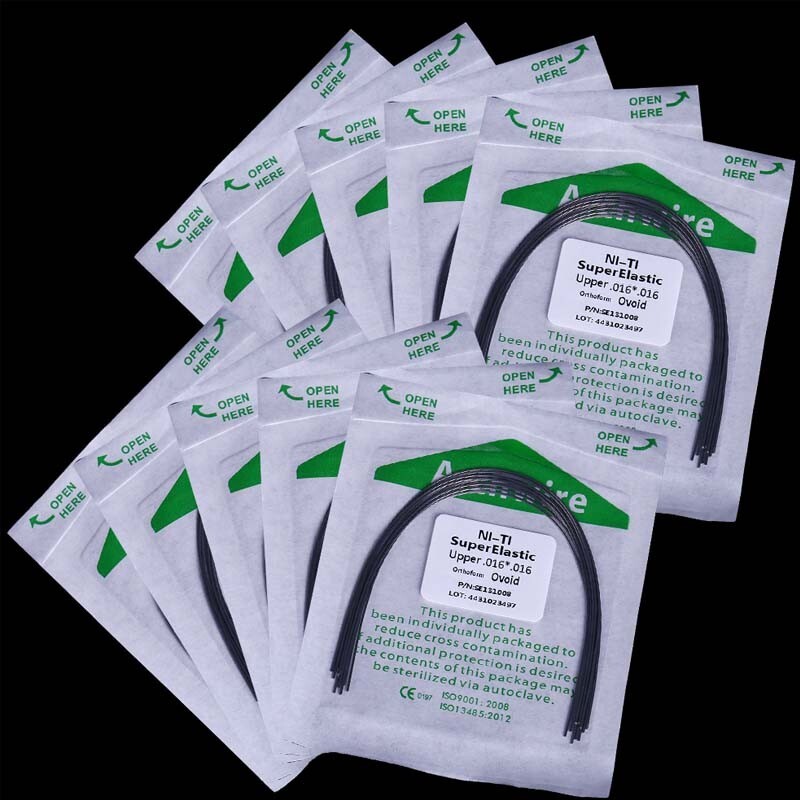 20*Dental Heat Thermal Activated Rectangular Orthodontic Arch Wire 016*016 Upper