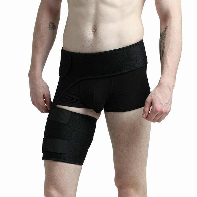 Compression Strap Hip Brace Sciatica Groin Pain Relief Thigh Support Wrap Unisex