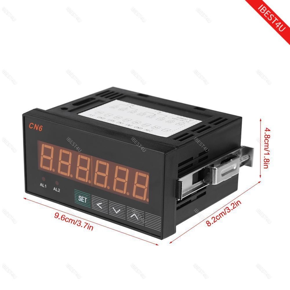6-Digital Multifunctional LED Counter Grating Encoder Display Meter Relay 220V