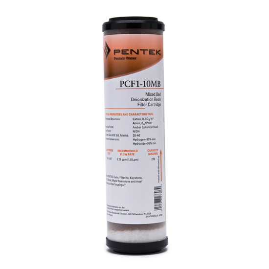 Pentek PCF1-10MB Standard 10 Inch Deionization Water Filter