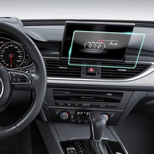 Crystal Clear Screen Protector for 2018 Audi A6 Vehicle Navigation