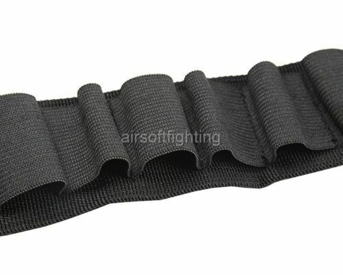 Shotgun Shell Holder 25 Shells 12/20GA Gauge Cartridge Ammo Bandolier Belt Black