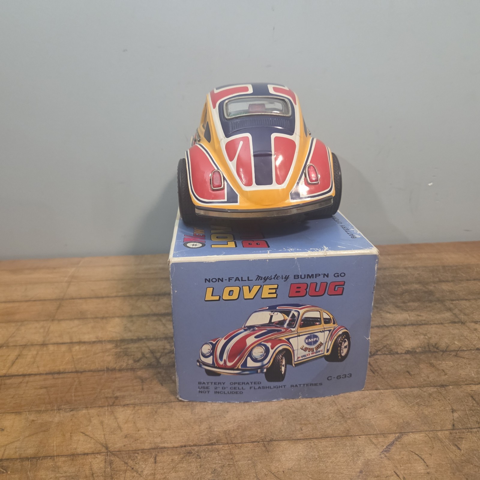 Volkswagen By Taiyo Empi Love Bug C-633 W/ Original Box Non Tested Beetle Car