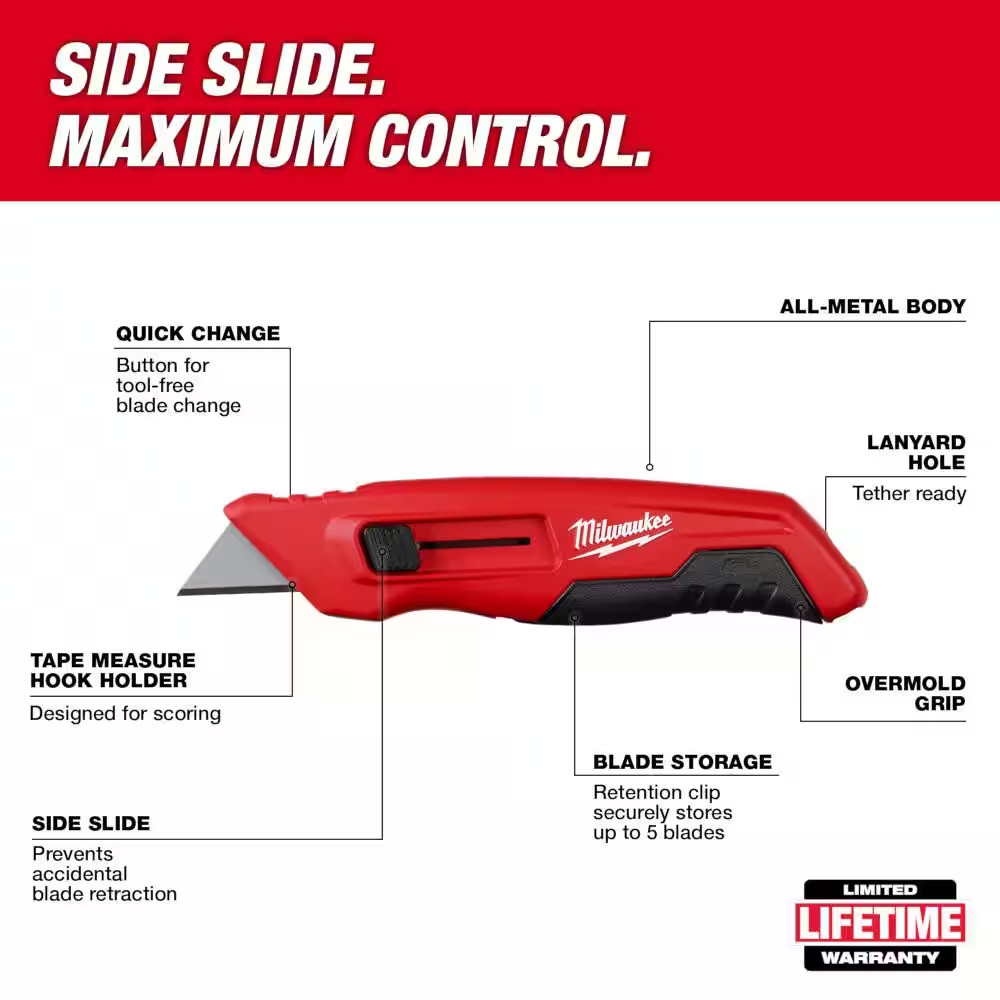 Side Sliding Utility Knife