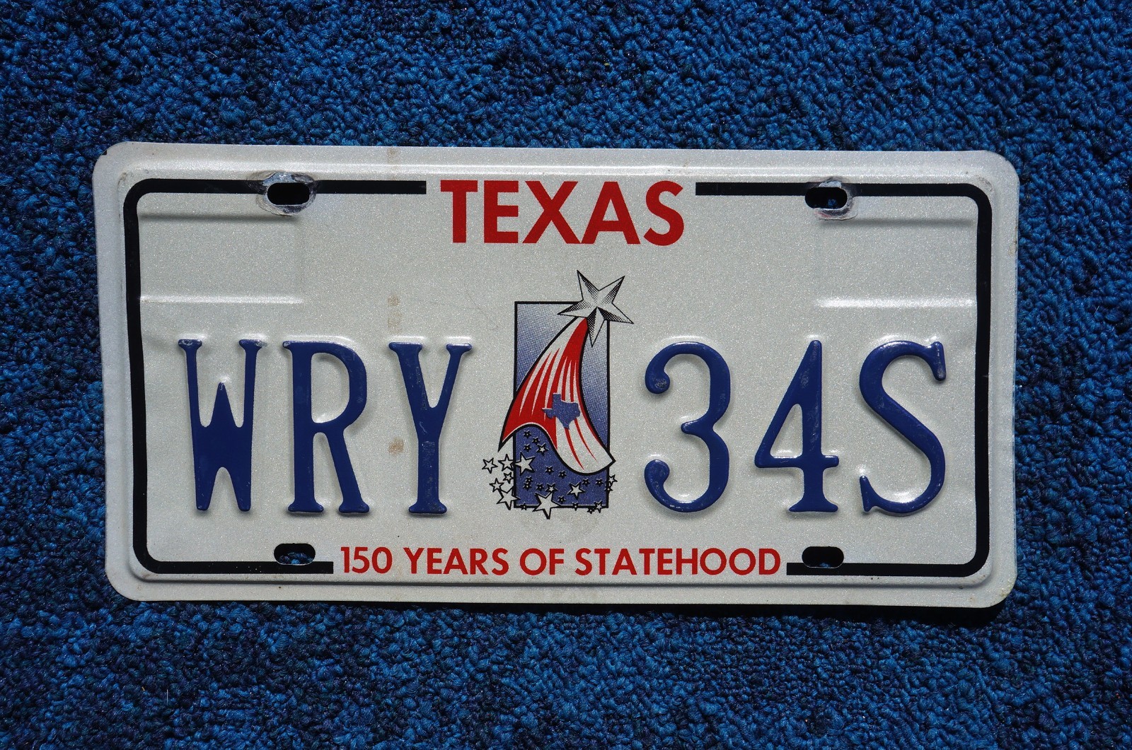 Texas 150 Years of Statehood License Plate