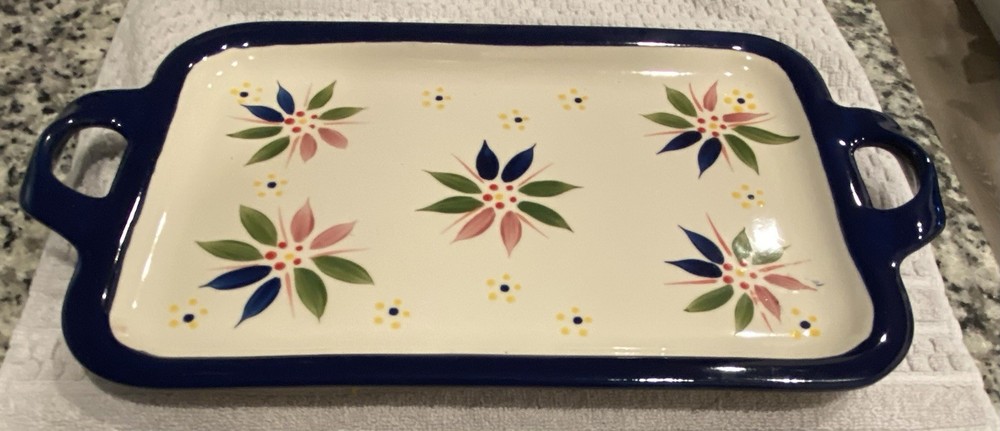 Temp-Tations By Tara Old World 13” Rectangular Handled Platter CERP-604