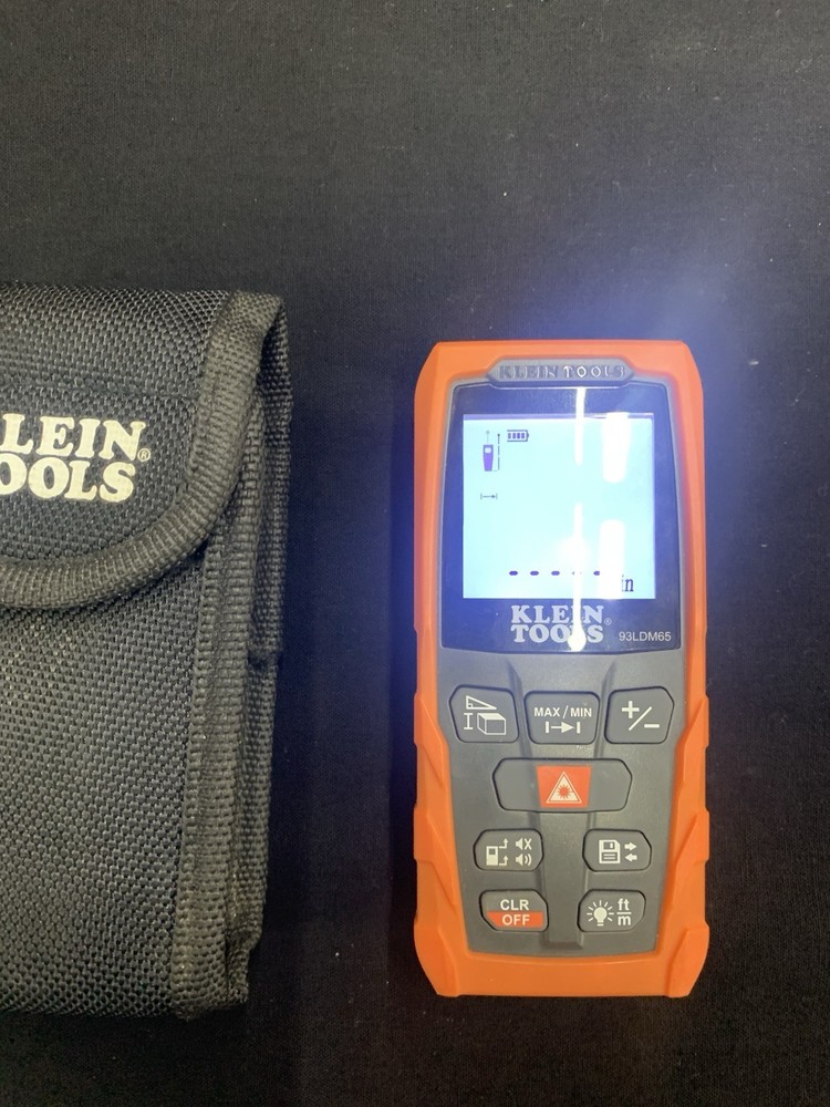 Klein Tools (93LDM65) Laser Distance 98' Range Meter W/ Case Measuring Device
