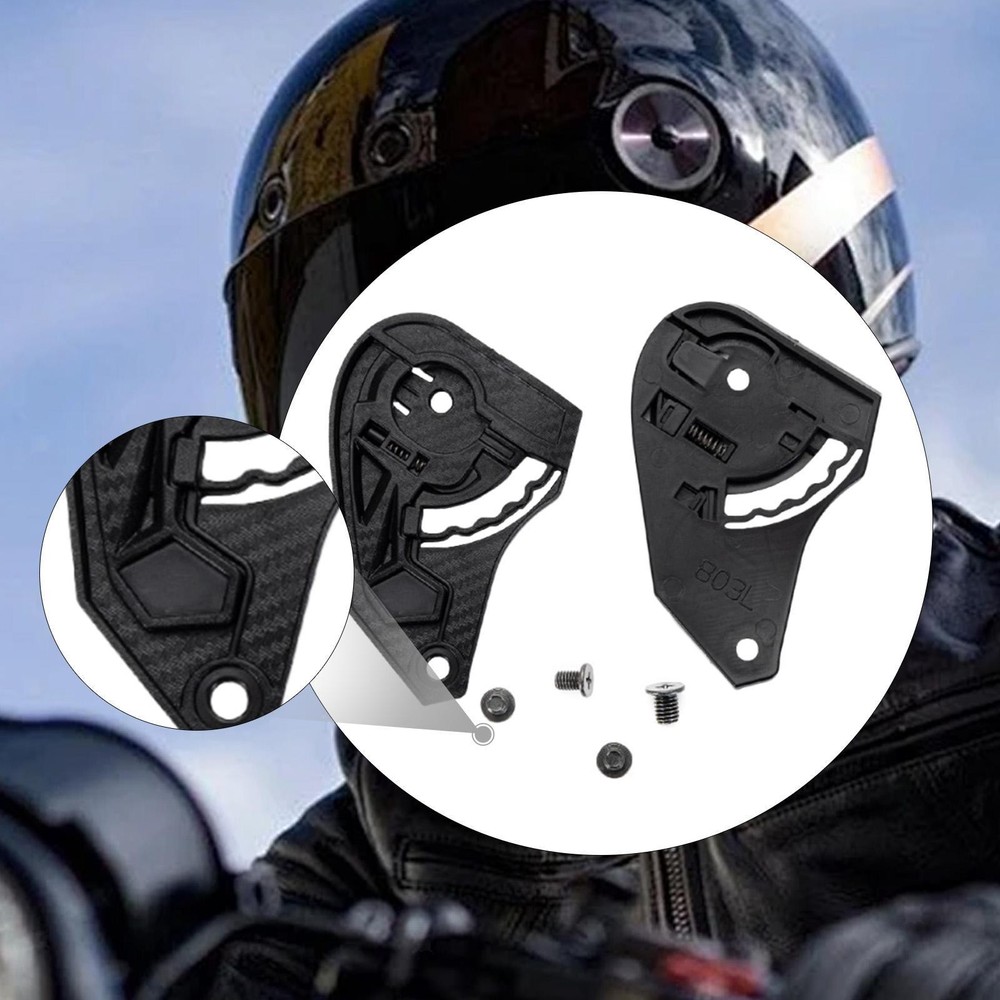 2Pcs Motorcycle Helmet Visor Base Accessories Easy to Install for