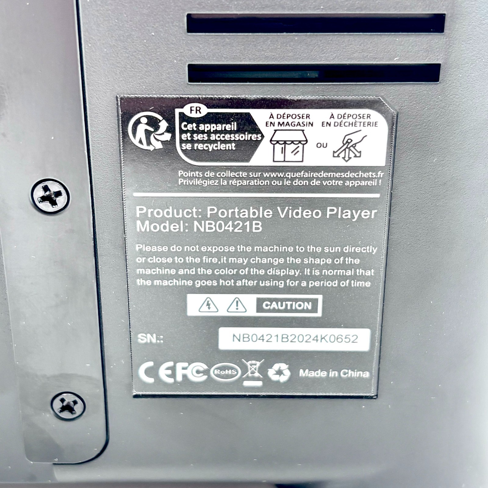 GOnavideo 10.1 Inch Dual Screen Headrest Portable Video Player (NB0421B-N1)