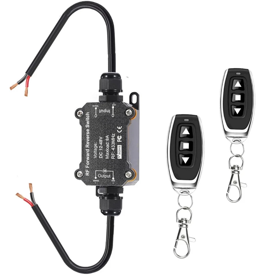 Forward Reverse Switch,DC12V-48V Waterproof Linear Actuator Remote Control Sw...