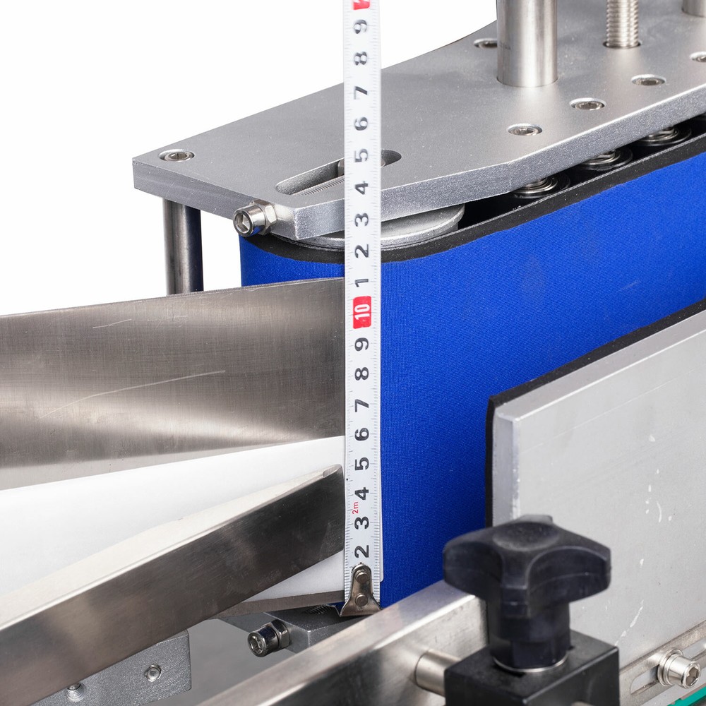 110V Tabletop Automatic Round Bottle Labeling Sticker Machine Self Adhesive Can