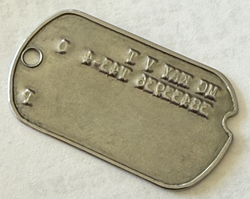 WW2 101st 327th airborne paratrooper glider dog tag