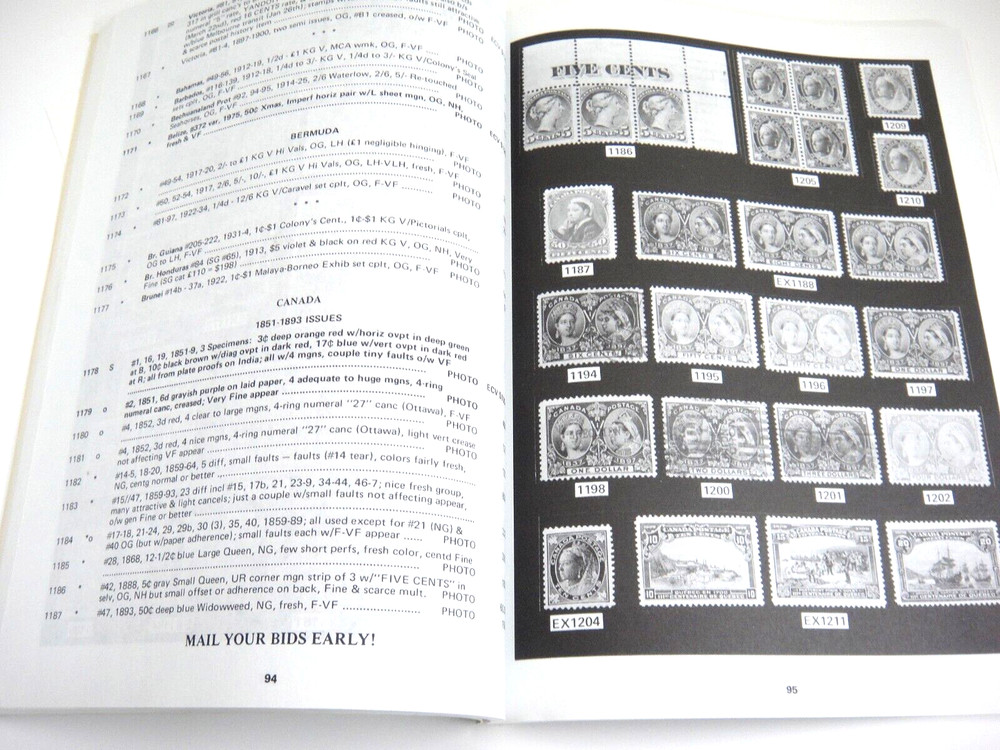 Wolffers Stamp Auction Catalog 1978 w Prices Realized US Britain Canada Germany