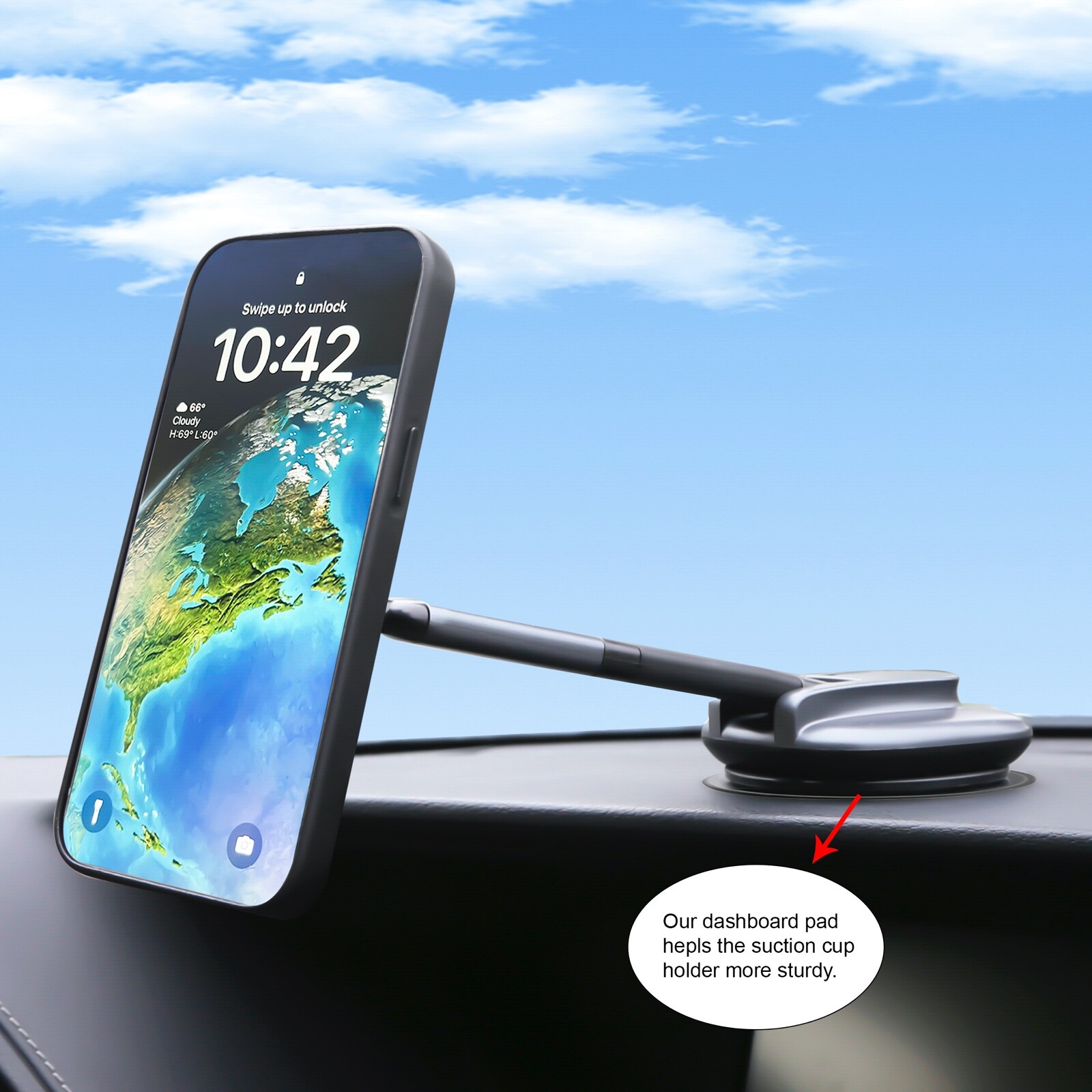 3-Pack 80mm 3M Adhesive Dashboard Pad Mounting Disk for Suction Cup phone Holder