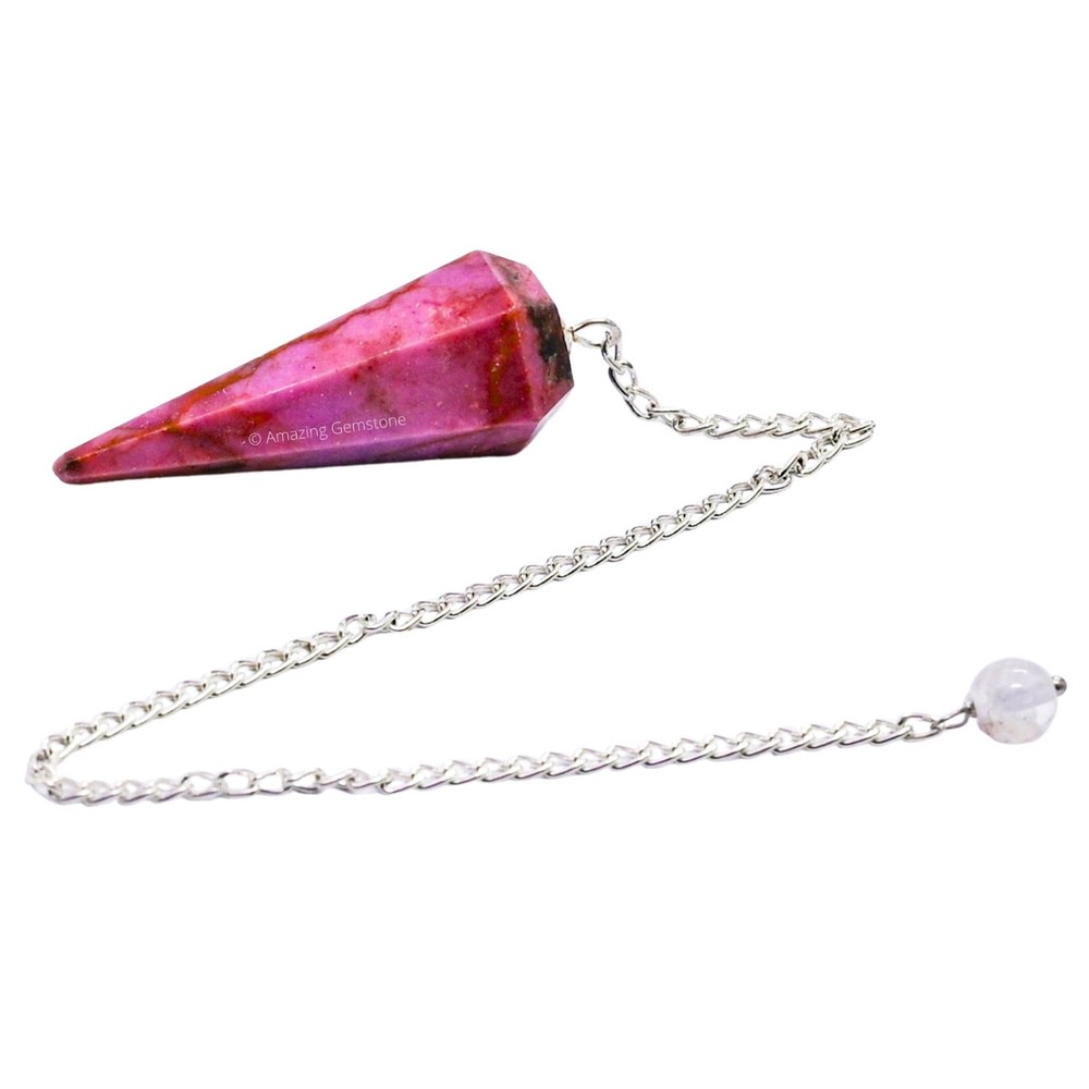 Cobalt Calcite Dowsing Crystal Pendulum