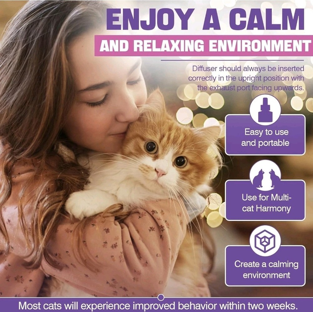 Cat Pheromones Calming Diffuser Refill 6 Pack Multicat Pheromone Diffusers - NEW