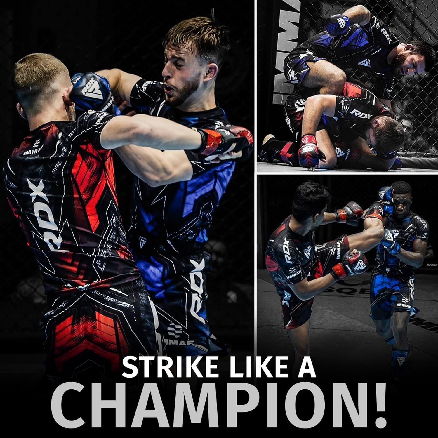 RDX IMMAF Approved Half Sleeves Compression T-Shirt Athletic Flexible Men Shirt