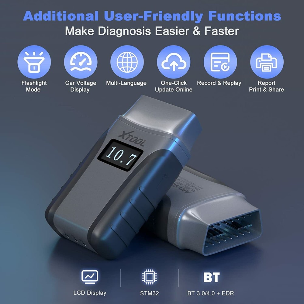$71.9✅A30D Wireless OBD2 Scanner Car Bi-directional Diagnostic Tool Code Reader