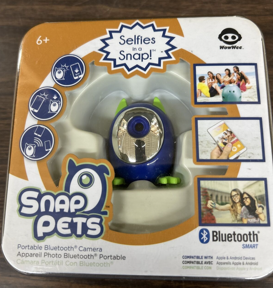 Snap Pets - Selfies in a Snap Portable Bluetooth Camera (WowWee) Blue Cat
