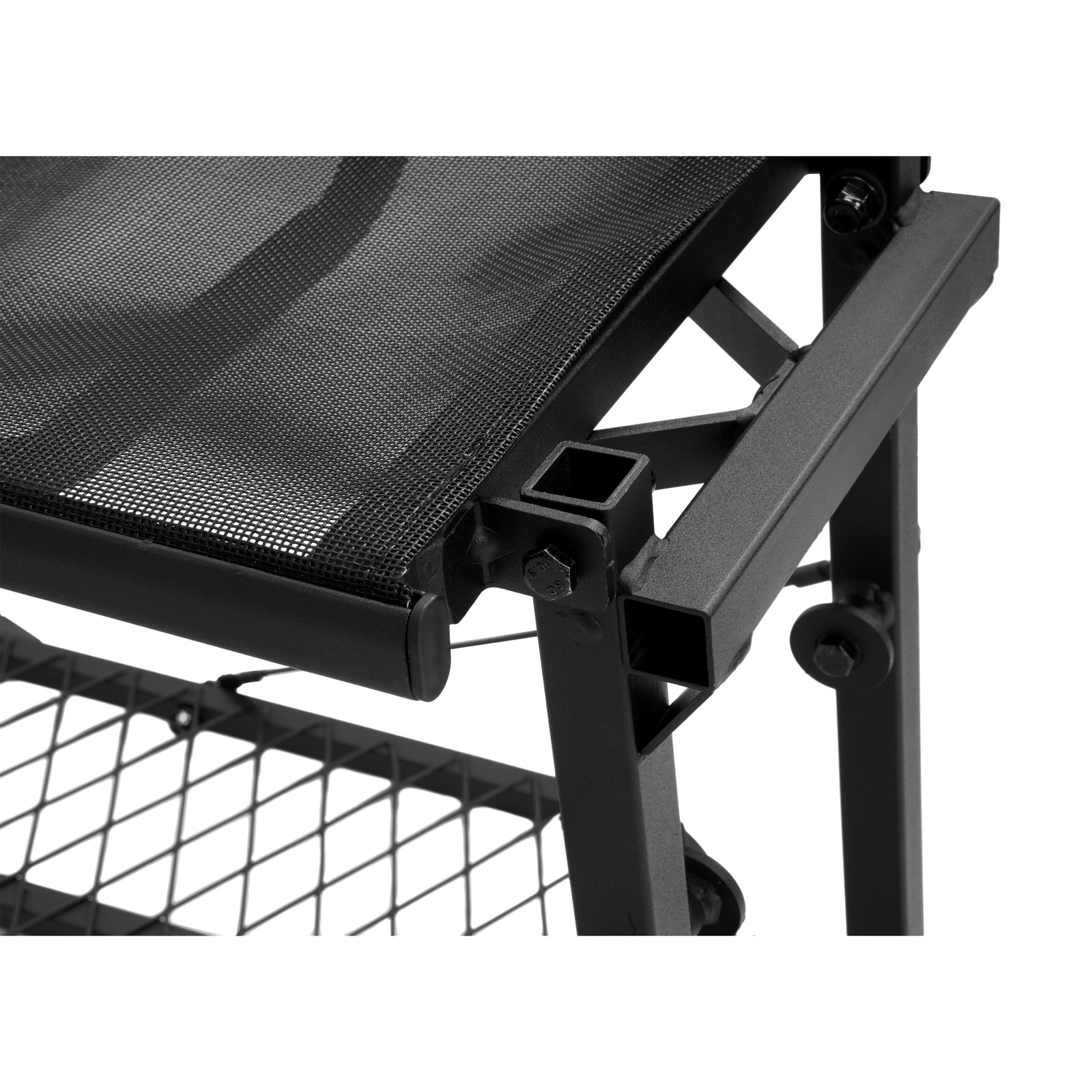 Lightweight Steel Hang-On Tree Stand Platform 26x32" W/ Flip-Back Seat 300LBS